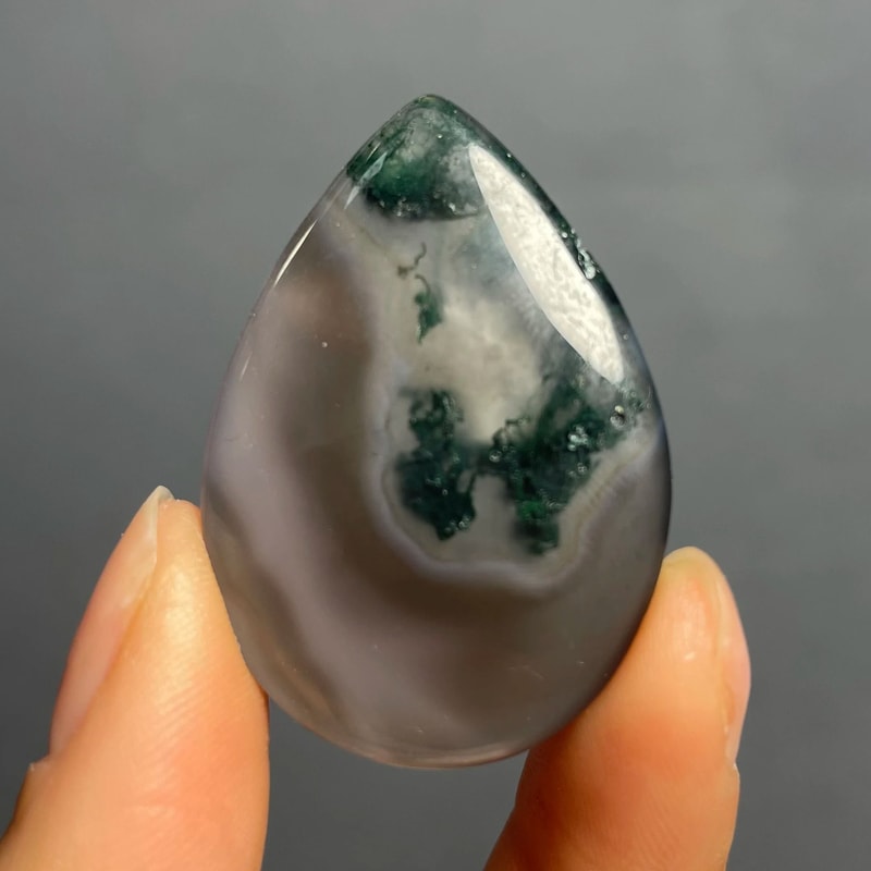 Natural Agate Pendant Healing Crystal Necklace Polished Quartz Stone Decor 17