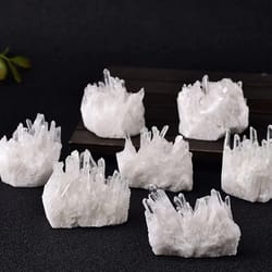natural white crystal cluster quartz healing stone home decor
