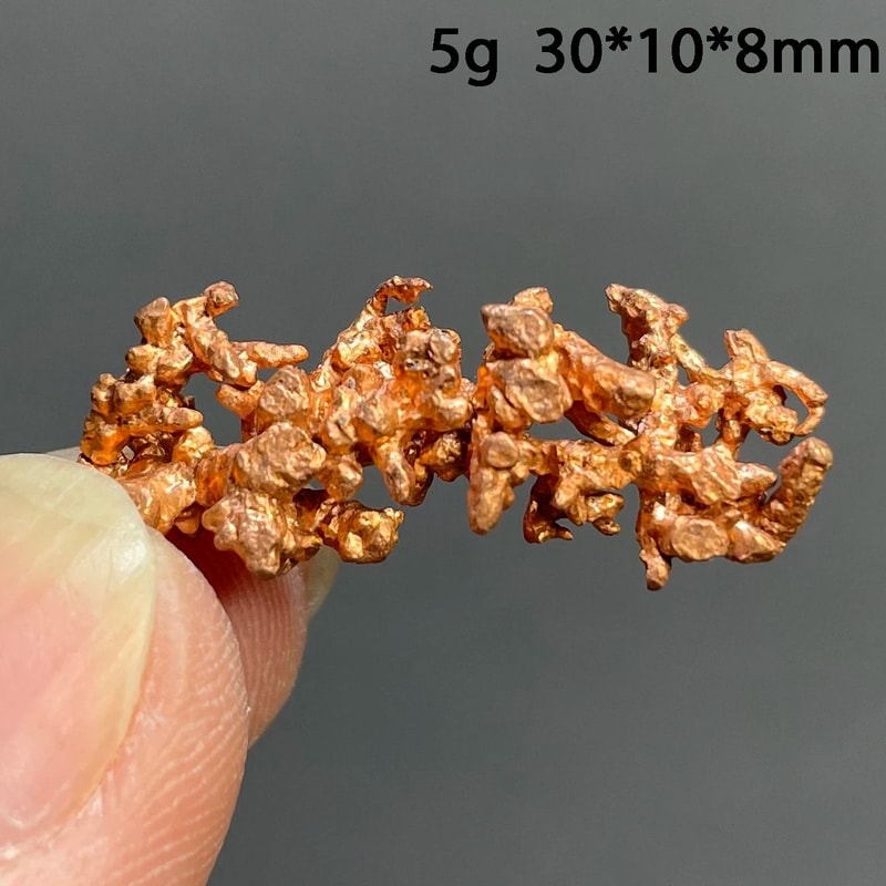 Natural Native Copper Cluster Mineral Specimen Raw Copper Stone Decor 0