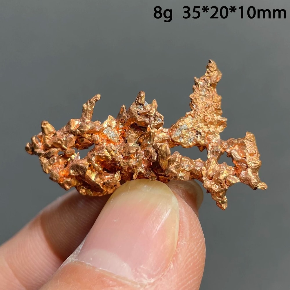 Natural Native Copper Cluster Mineral Specimen Raw Copper Stone Decor 3