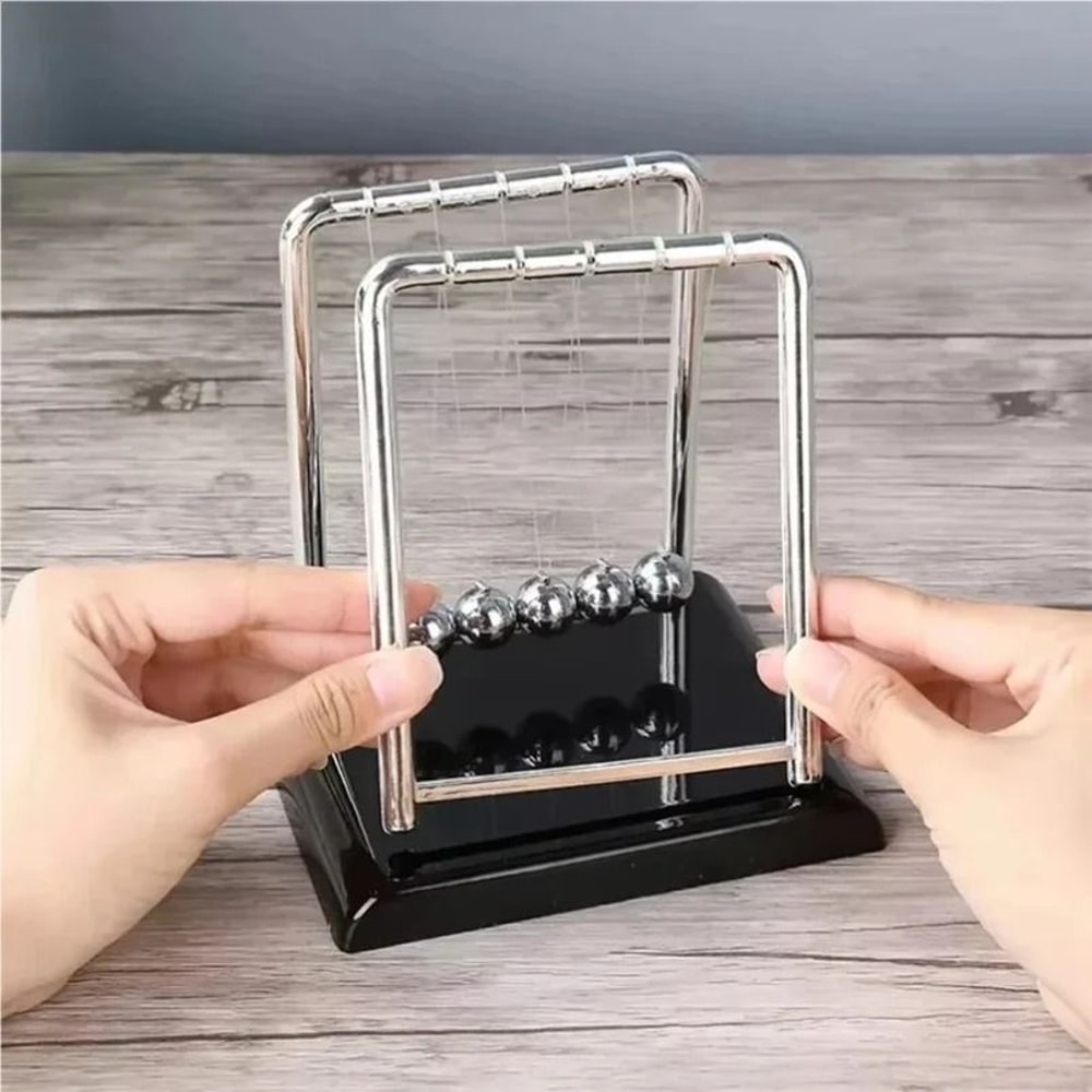 Newtons Cradle Desk Toy Steel Ball Balance Pendulum Decor 0