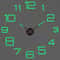 3D Wall Clock DIY Large Luminous Silent Modern Wall Decor 0