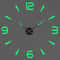 3D Wall Clock DIY Large Luminous Silent Modern Wall Decor 4