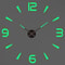 3D Wall Clock DIY Large Luminous Silent Modern Wall Decor 4