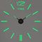 3D Wall Clock DIY Large Luminous Silent Modern Wall Decor 6