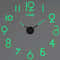 3D Wall Clock DIY Large Luminous Silent Modern Wall Decor 15