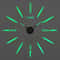 3D Wall Clock DIY Large Luminous Silent Modern Wall Decor 25