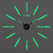 3D Wall Clock DIY Large Luminous Silent Modern Wall Decor 25