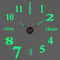 3D Wall Clock DIY Large Luminous Silent Modern Wall Decor 27