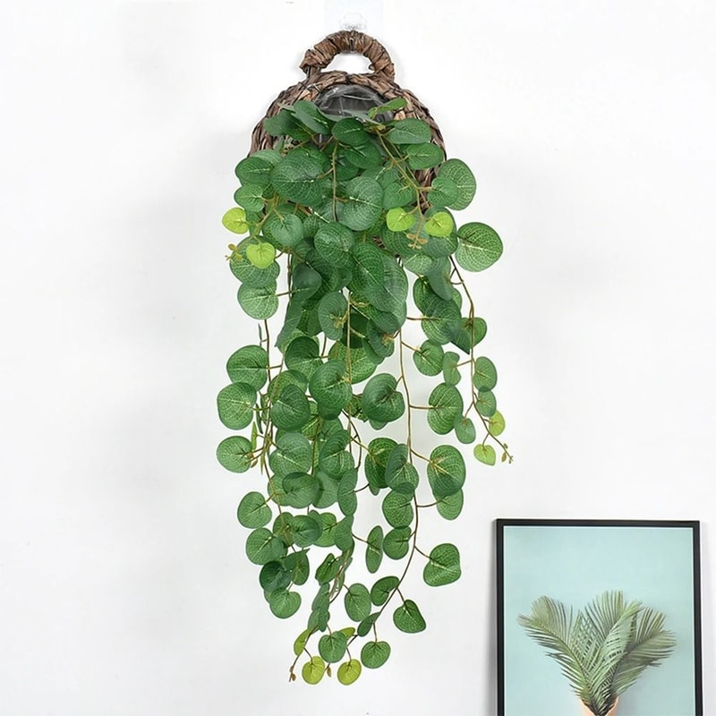 Artificial Eucalyptus Hanging Vines Greenery Wall Decor Plant 10