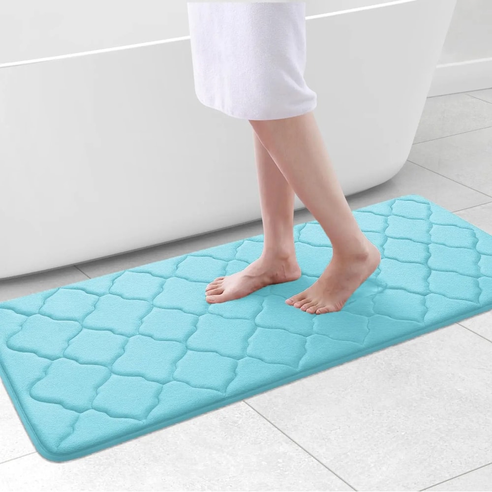 Luxury Memory Foam Bath Mat Non Slip Soft Absorbent Bathroom Carpet 20