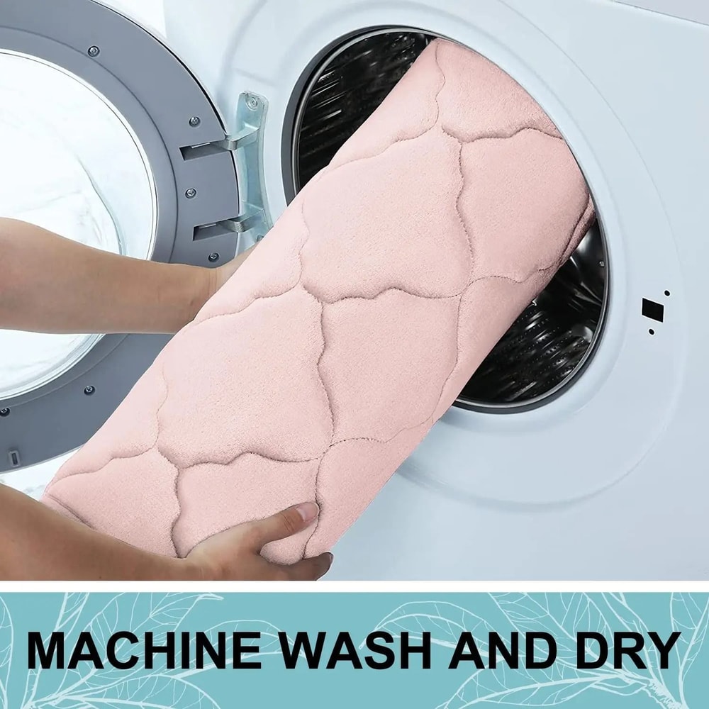 Luxury Memory Foam Bath Mat Non Slip Soft Absorbent Bathroom Carpet 23