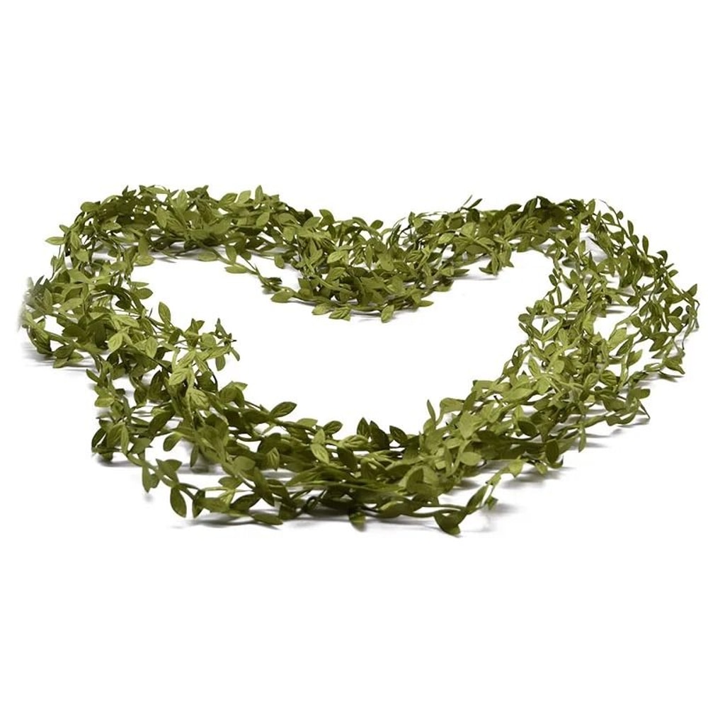 Artificial Vine Leaves Green Leaf Garland Faux Hanging Ivy Decor 1