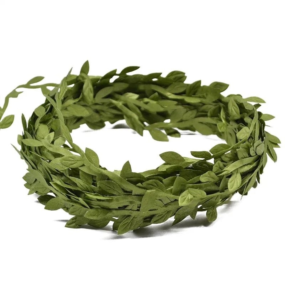 Artificial Vine Leaves Green Leaf Garland Faux Hanging Ivy Decor 3