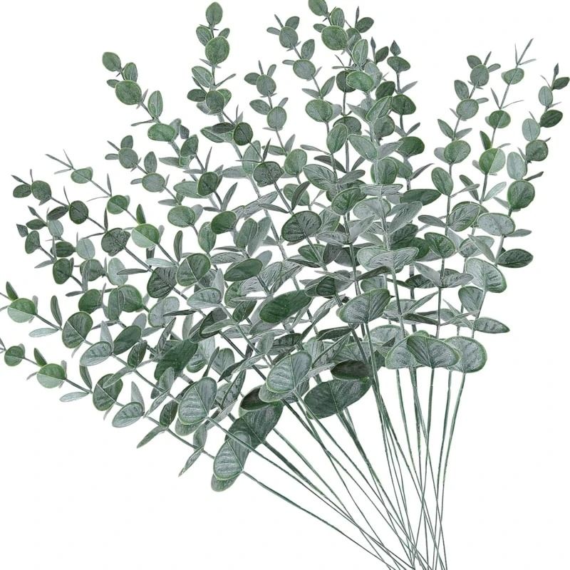 Artificial Eucalyptus Leaves Fake Greenery Stems For Wedding And Home Decor 2