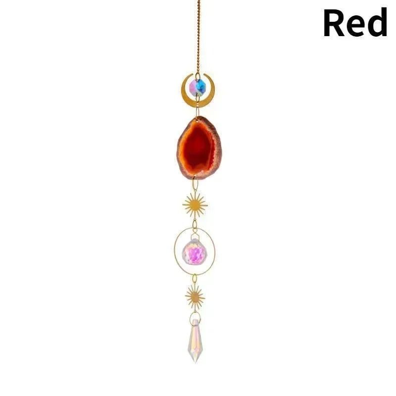 Crystal Sun Catcher Rainbow Prism Sun And Moon Hanging Window Decor 3