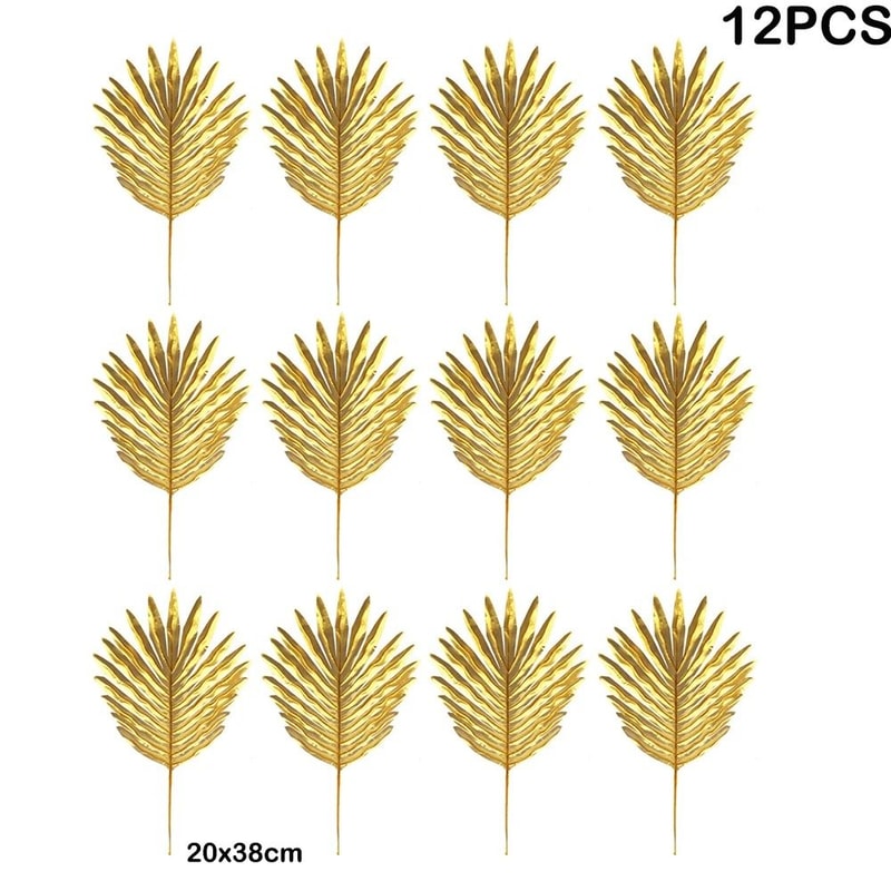 Artificial Tropical Palm Leaves Jungle Luau Party Decor Set 1