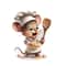 Cute Chef Mouse Cartoon Wall Stickers Self Adhesive Kitchen Decor Decal 3