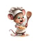 Cute Chef Mouse Cartoon Wall Stickers Self Adhesive Kitchen Decor Decal 3