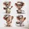 Cute Chef Mouse Cartoon Wall Stickers Self Adhesive Kitchen Decor Decal 0