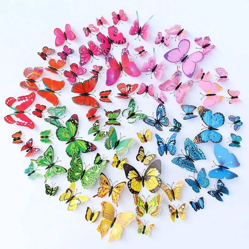3D Butterfly Wall Stickers Magnetic Butterfly Decor For Fridge And Home 1