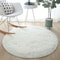 Fluffy Round Plush Rug Soft Shaggy Area Carpet For Living Room And Bedroom 2