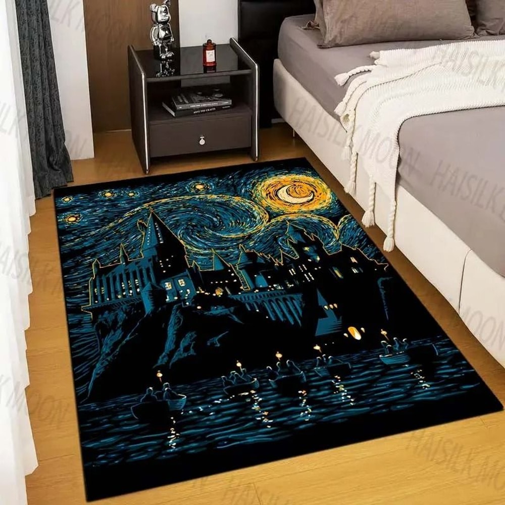 Magic Castle Themed Rug Non Slip Fantasy Kids Bedroom Floor Carpet 8