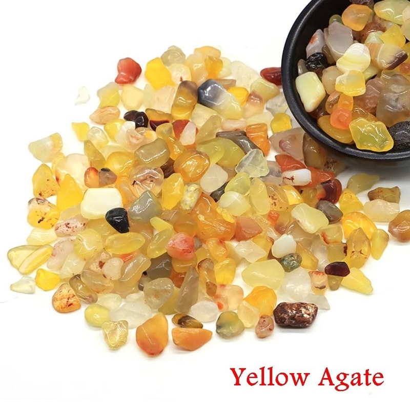 Natural Agate Crystal Chips Stone Gravel For Aquarium Decor And Crafts 2