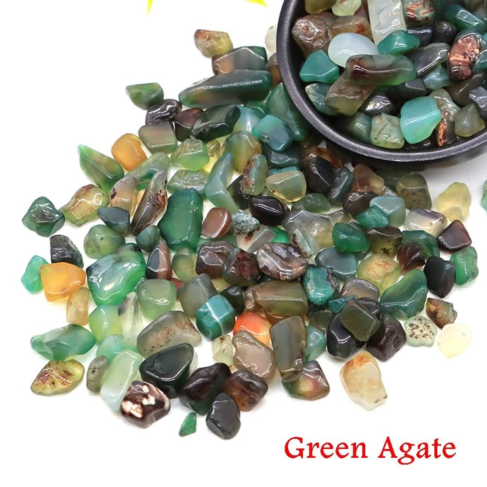 Natural Agate Crystal Chips Stone Gravel For Aquarium Decor And Crafts 18
