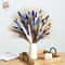 Blue Rabbit Tail Pampas Grass Dried Flower Bouquet Fluffy Decorative Stems 13