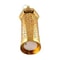 Moroccan Gold Hollow Iron Lantern Decorative Candle Light Decor 0