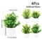 Artificial Bonsai Plant Set Small Potted Greenery For Tabletop Decor 6