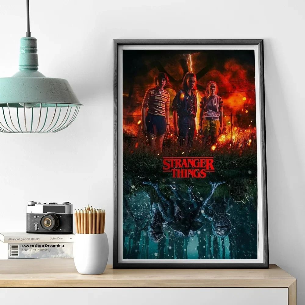 Stranger Things Canvas Poster Retro TV Series Wall Art Print 1