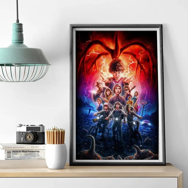 Stranger Things Canvas Poster Retro TV Series Wall Art Print 2