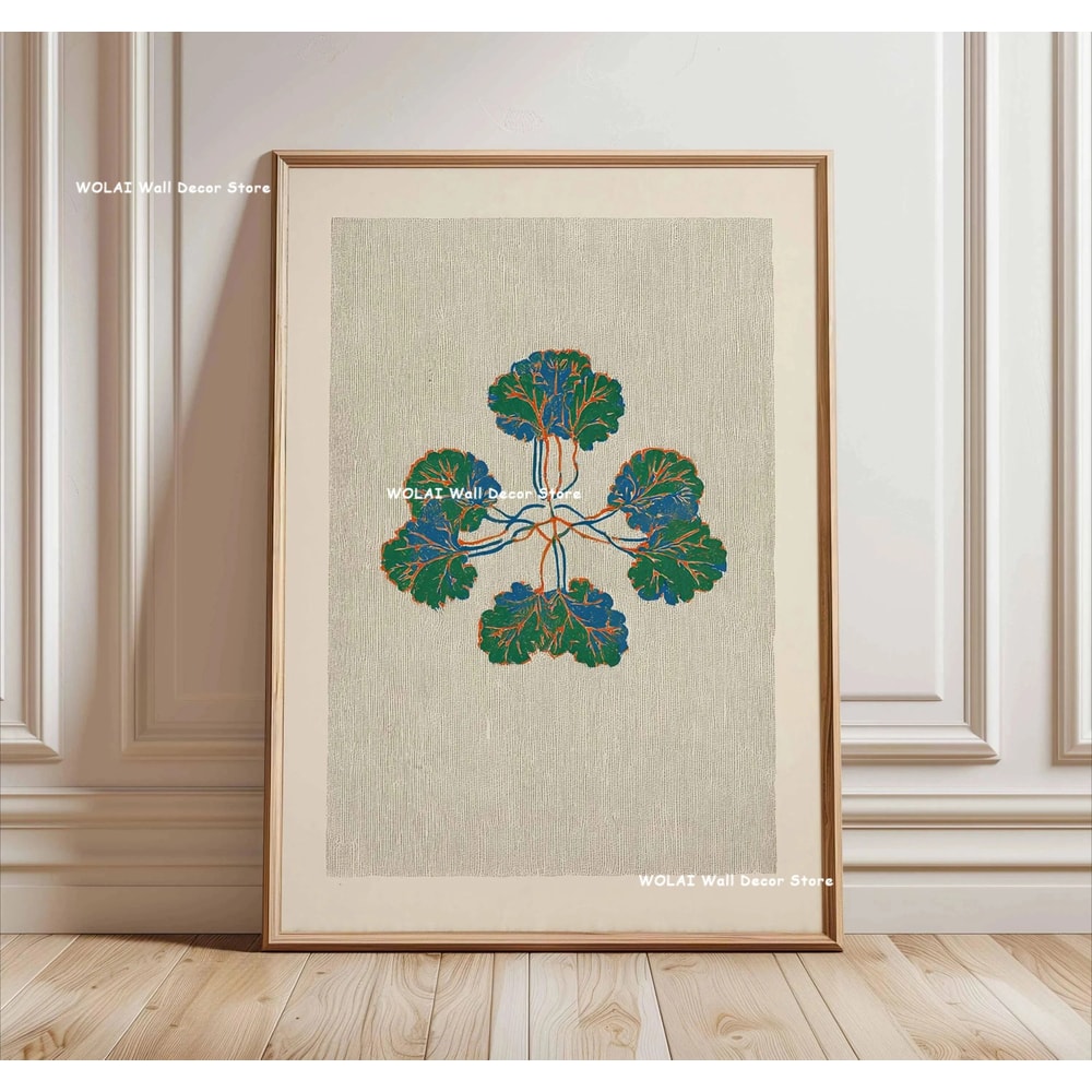 Japanese Koi Wall Art Zen Canvas Painting Forest Sun Waves Poster 12