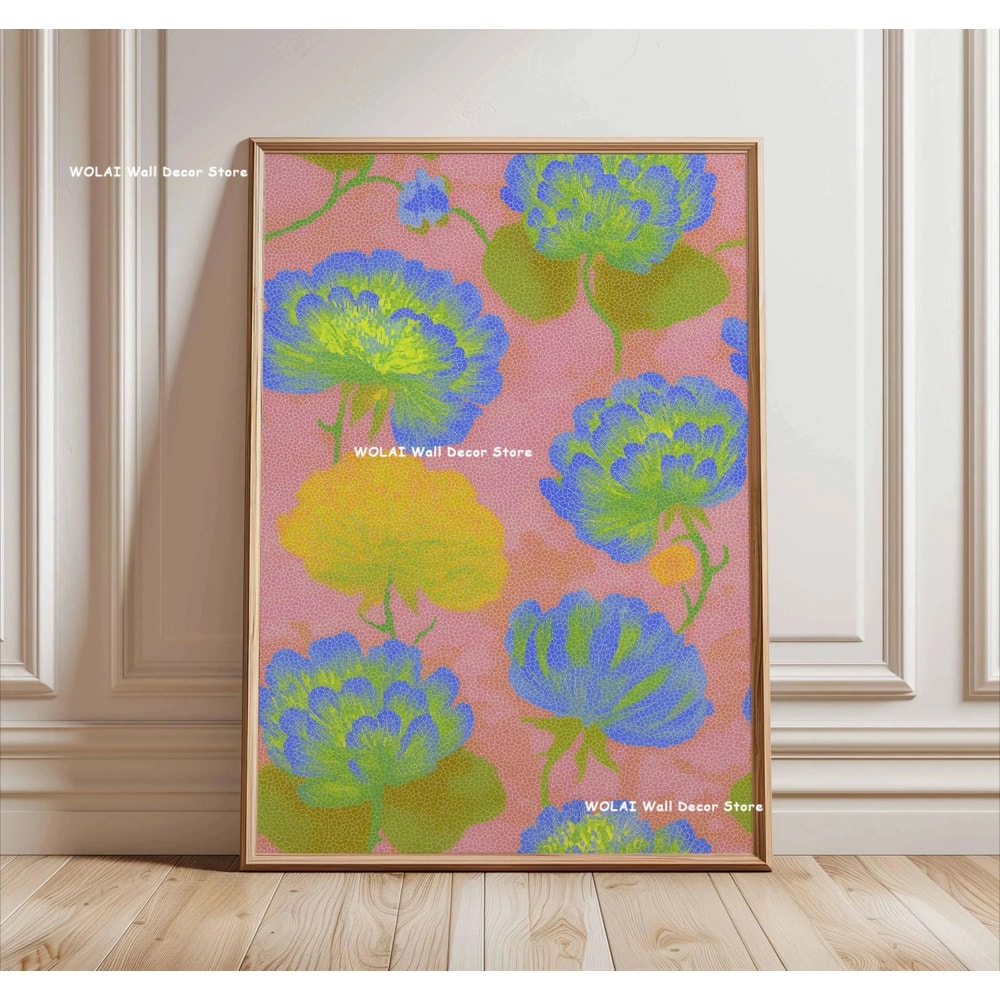 Japanese Koi Wall Art Zen Canvas Painting Forest Sun Waves Poster 19