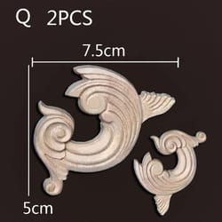 wood carving onlays corner appliques decorative trim for furniture