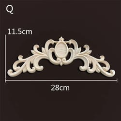 decorative wood appliques carved onlays trim for furniture and wall decor