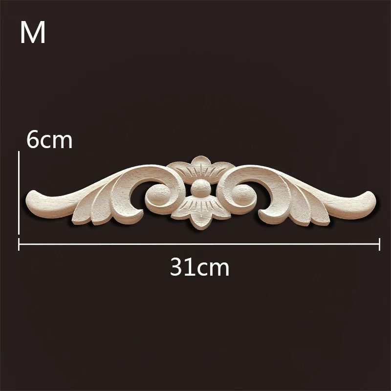 Decorative Wood Appliques Carved Onlays Trim For Furniture And Wall Decor 9