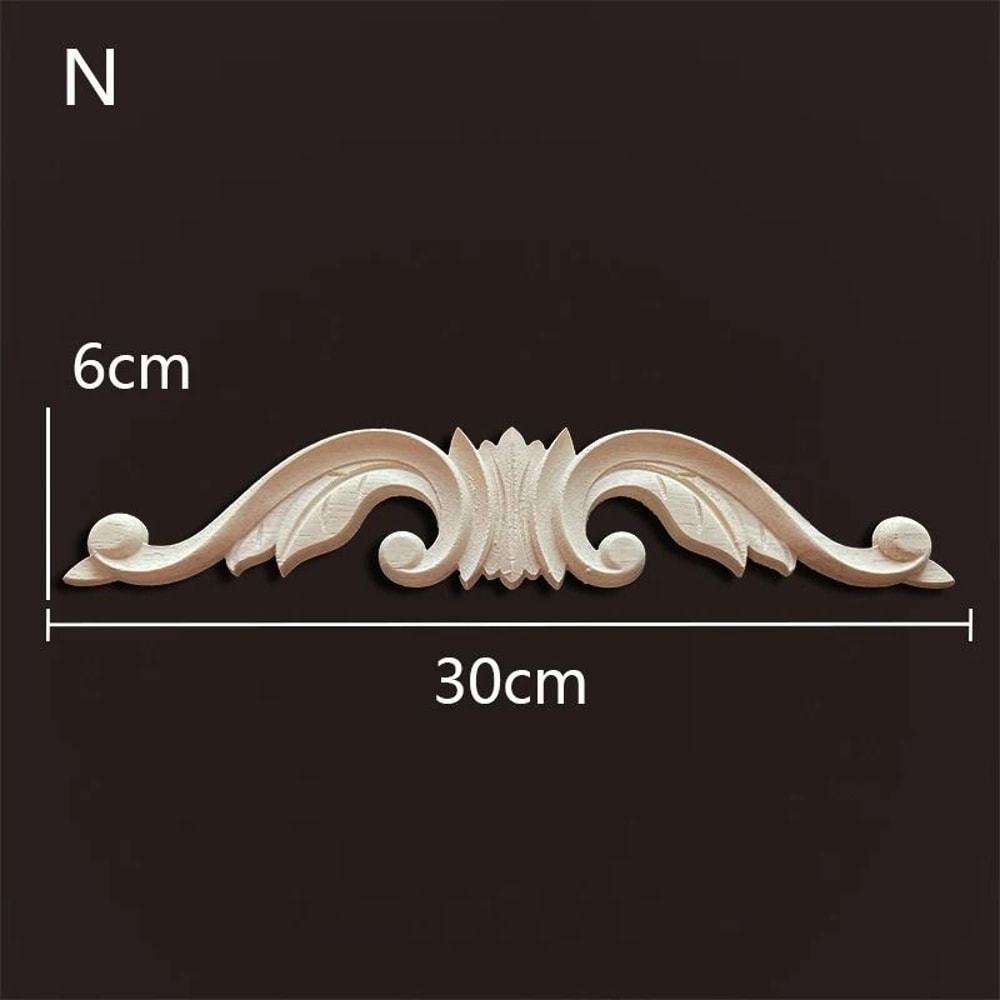 Decorative Wood Appliques Carved Onlays Trim For Furniture And Wall Decor 10