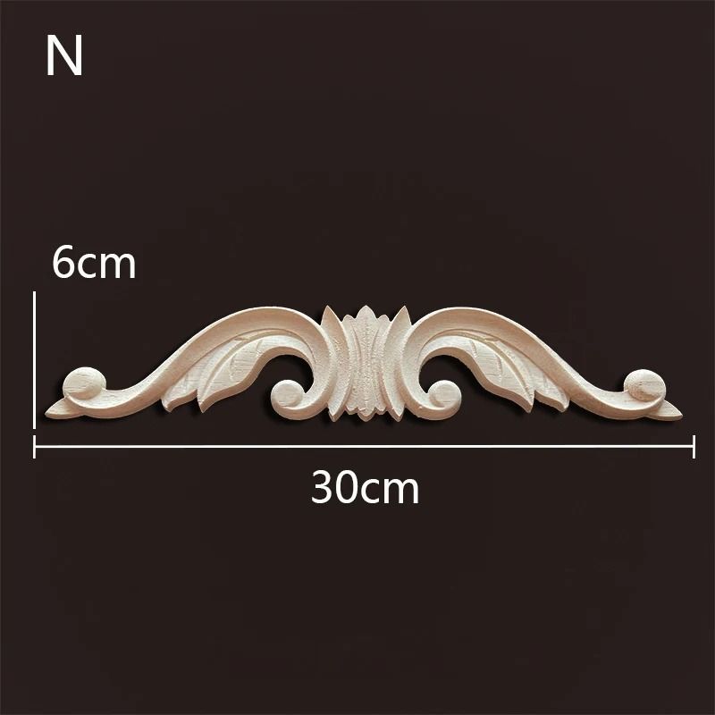 Decorative Wood Appliques Carved Onlays Trim For Furniture And Wall Decor 10