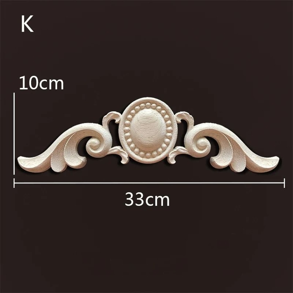 Decorative Wood Appliques Carved Onlays Trim For Furniture And Wall Decor 11