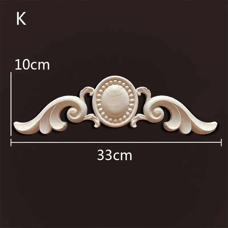 Decorative Wood Appliques Carved Onlays Trim For Furniture And Wall Decor 11