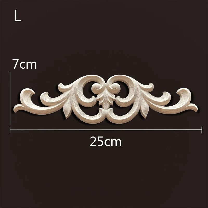 Decorative Wood Appliques Carved Onlays Trim For Furniture And Wall Decor 12