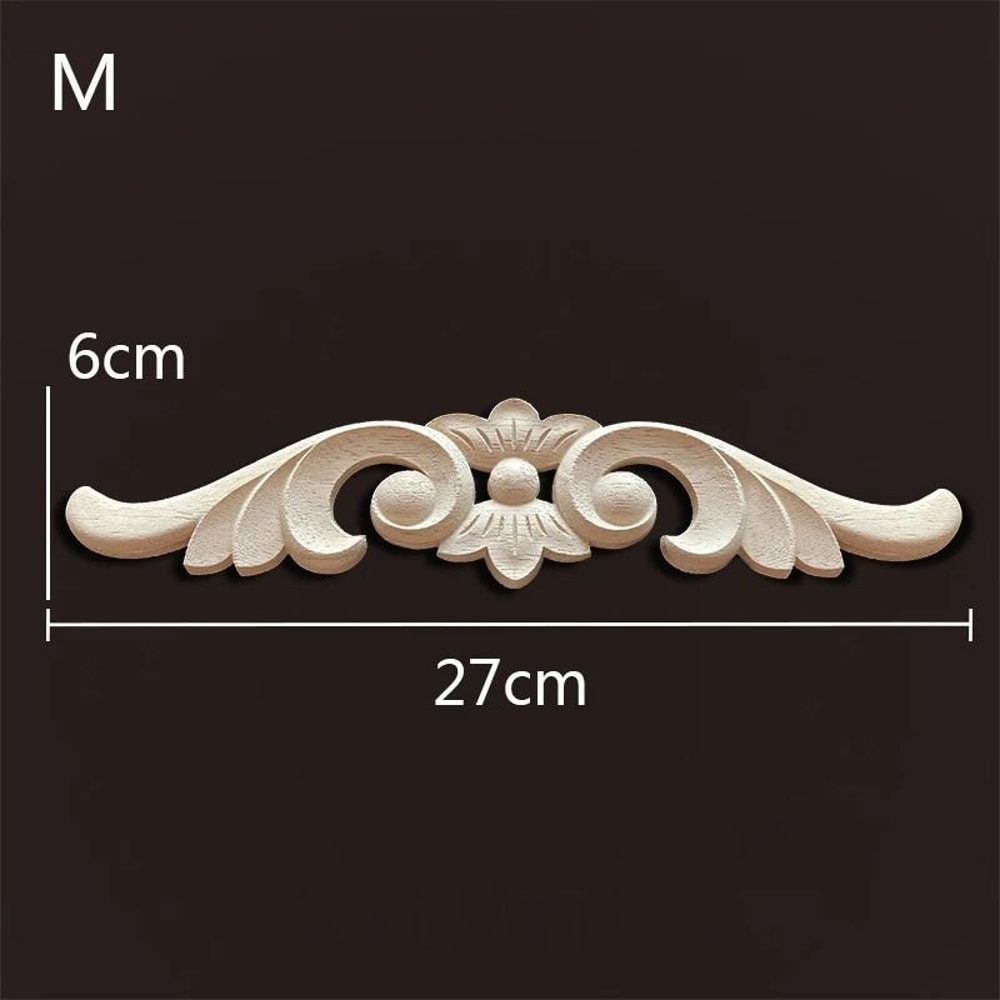Decorative Wood Appliques Carved Onlays Trim For Furniture And Wall Decor 13