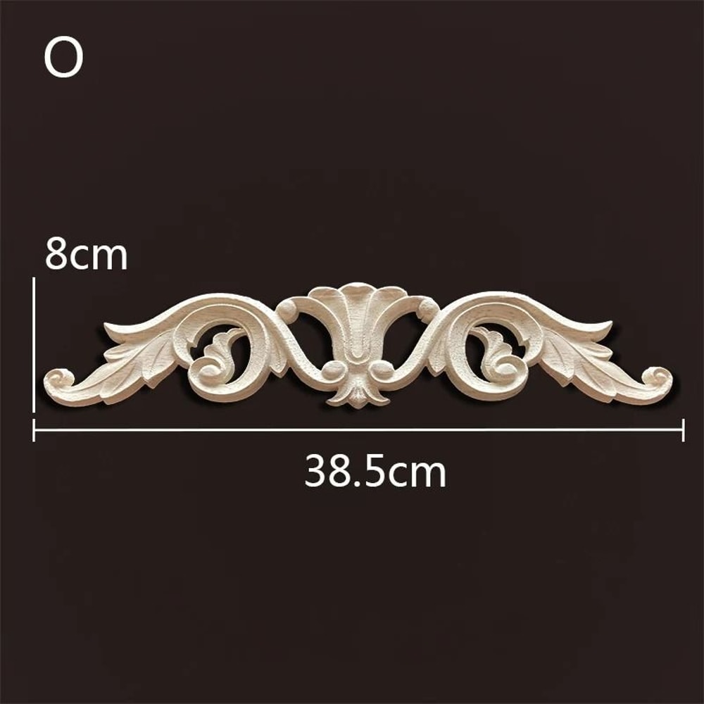 Decorative Wood Appliques Carved Onlays Trim For Furniture And Wall Decor 5