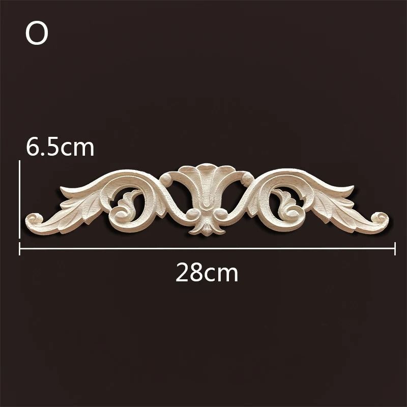 Decorative Wood Appliques Carved Onlays Trim For Furniture And Wall Decor 7