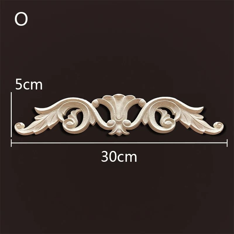 Decorative Wood Appliques Carved Onlays Trim For Furniture And Wall Decor 8