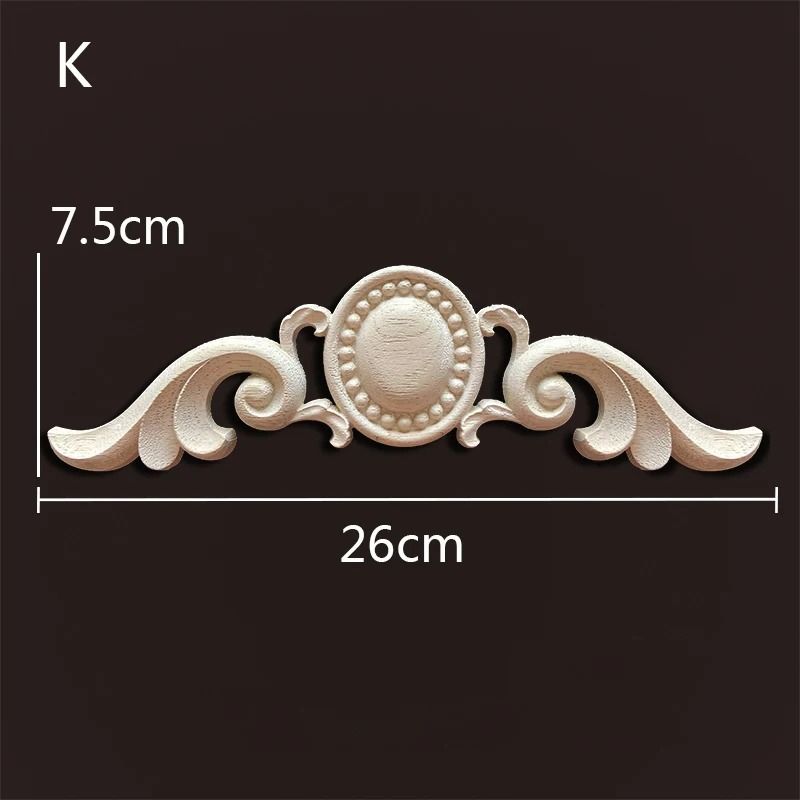 Decorative Wood Appliques Carved Onlays Trim For Furniture And Wall Decor 15