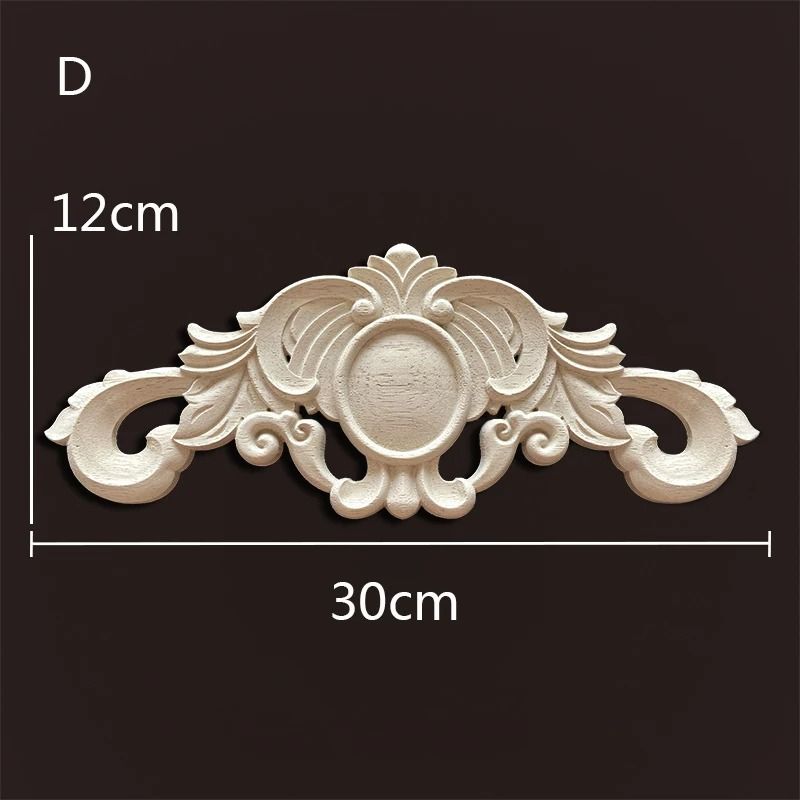 Decorative Wood Appliques Carved Onlays Trim For Furniture And Wall Decor 25